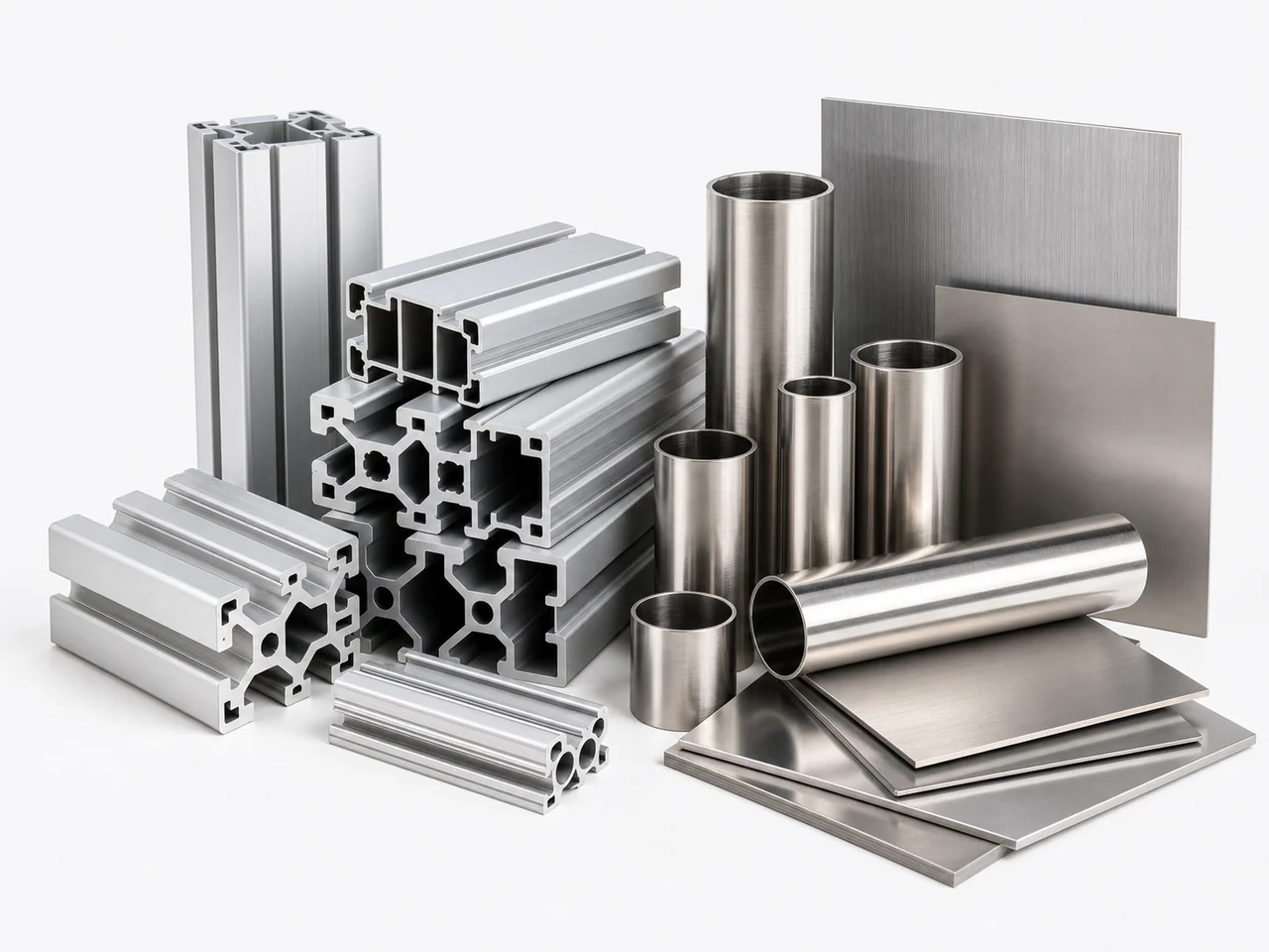 Aluminium and stainless steel profiles, tubes and sheets for export sourcing